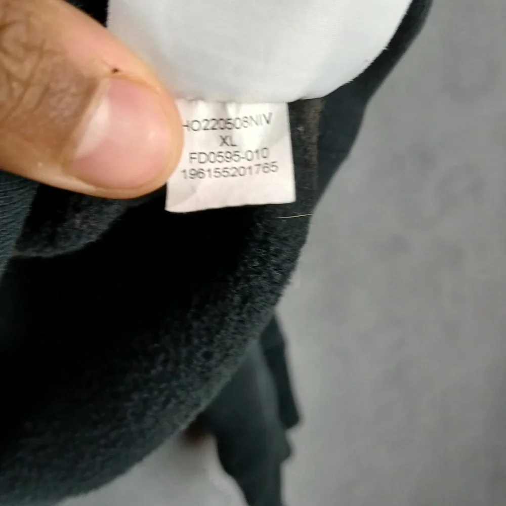 Air Jordan Mens Hoodie XL Black Cotton Lined Sorry‎ For Your Loss Flower Warmth